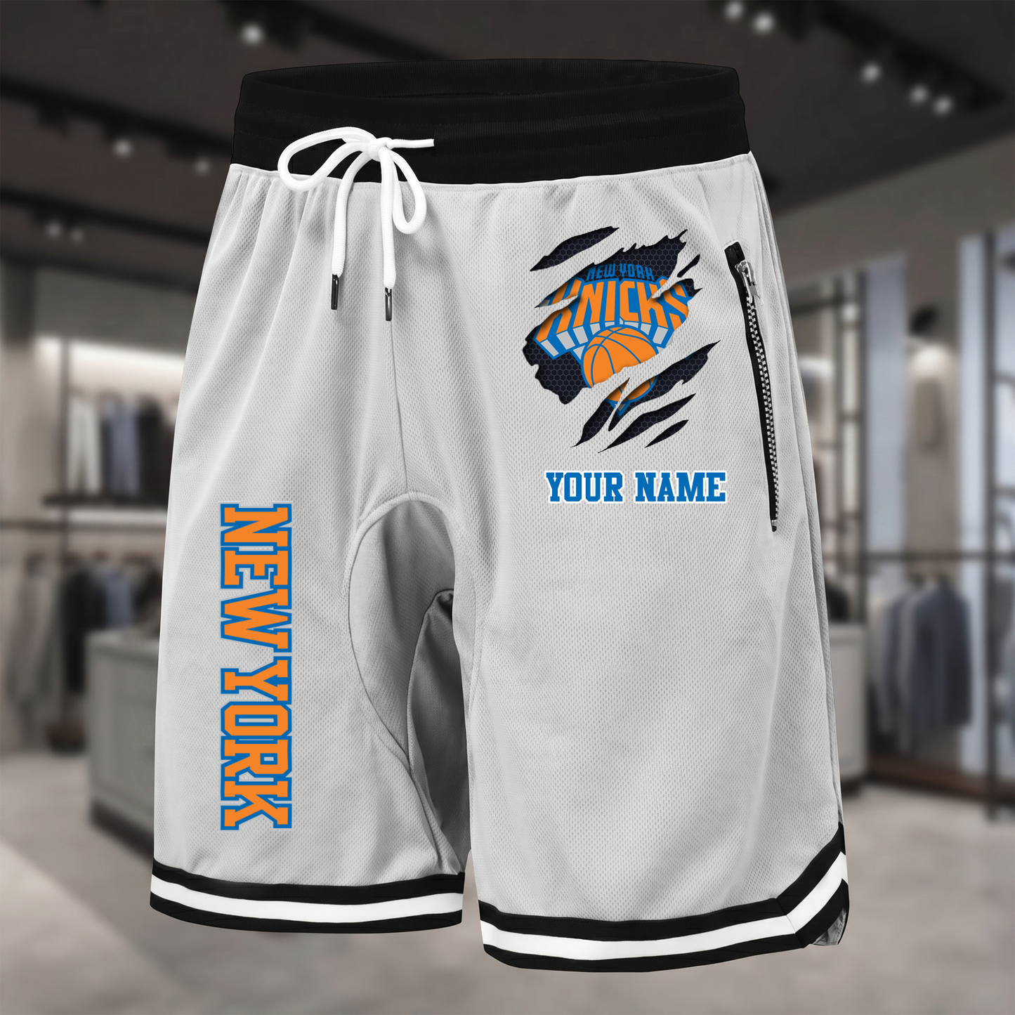 PREMIUM NBA X NYK Summer Fitness Breathable Basketball Shorts  NDT NTN 300526