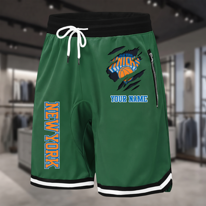PREMIUM NBA X NYK Summer Fitness Breathable Basketball Shorts  NDT NTN 300526