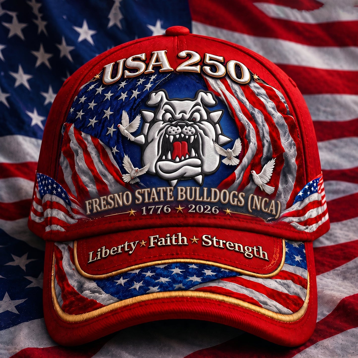 PREMIUM NCAA  x PRE 250 Years Anniversary Of Freedom Cap   290626