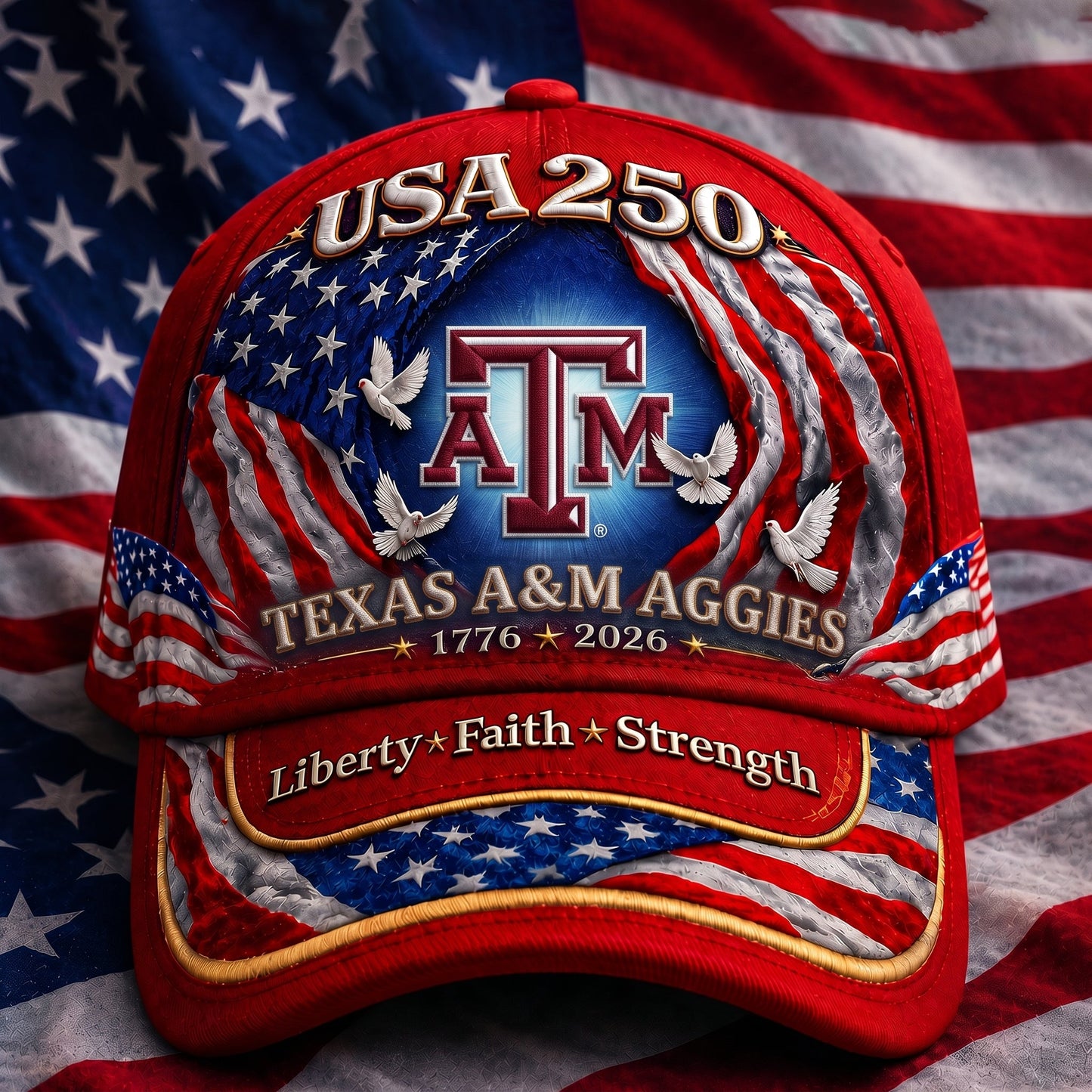 PREMIUM NCAA  x TRR 250 Years Anniversary Of Freedom Cap   290626