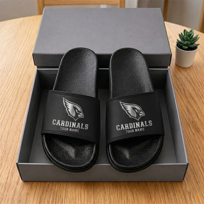 PREMIUM NFL X AC New Black Slippers All Size Custom Name FOR SUMMER HOLIDAY NDT VHM 160626