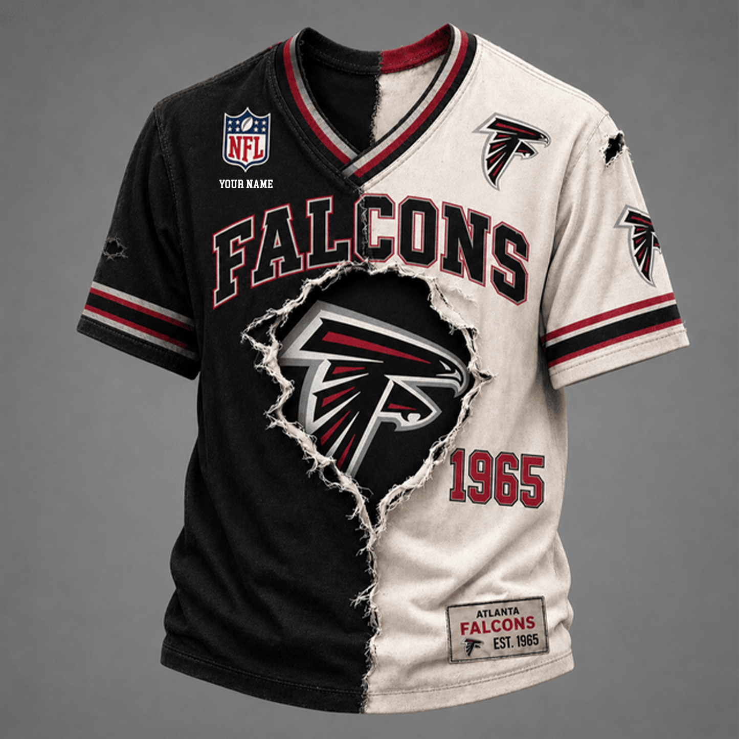 PREMIUM NFL X AF GAME DAY  V-Neck T Shirt FOR SUMMER HOLIDAY NDT VHM 050626
