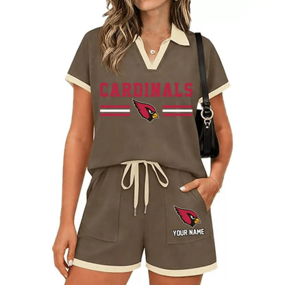 PREMIUM NFL X ARI Retro Athletic Contrast Polo Set FOR SUMMER HOLIDAY NDT NHM 100626