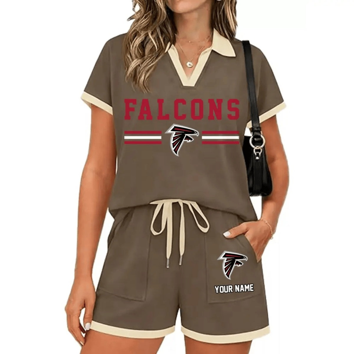 PREMIUM NFL X ATL Retro Athletic Contrast Polo Set FOR SUMMER HOLIDAY NDT NHM 100626