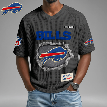 PREMIUM NFL X BB Game Day Waffle V-neck T-shirt 110626