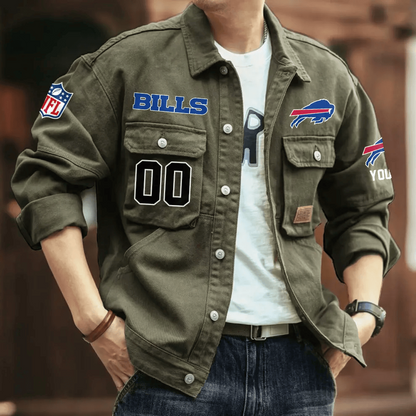 PREMIUM NFL X BB Men's Denim Autumn Jackets NDT VHM 090626