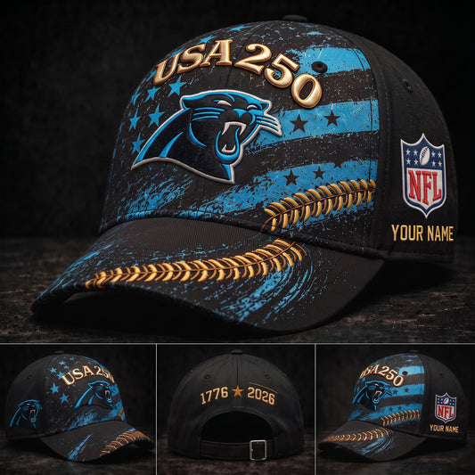 PREMIUM NFL X CAR GAMEDAY EXCLUSIVE PERSONALIZED 250 YEAR ANNIVERSARY CAP 010726