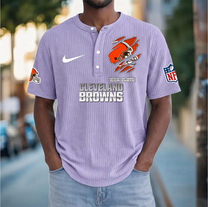 PREMIUM NFL  X  CB Crew neck button Henry Shirt Limited Editions NDT VHM 230426