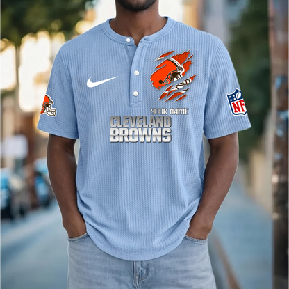PREMIUM NFL  X  CB Crew neck button Henry Shirt Limited Editions NDT VHM 230426