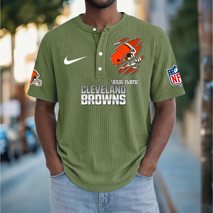 PREMIUM NFL  X  CB Crew neck button Henry Shirt Limited Editions NDT VHM 230426