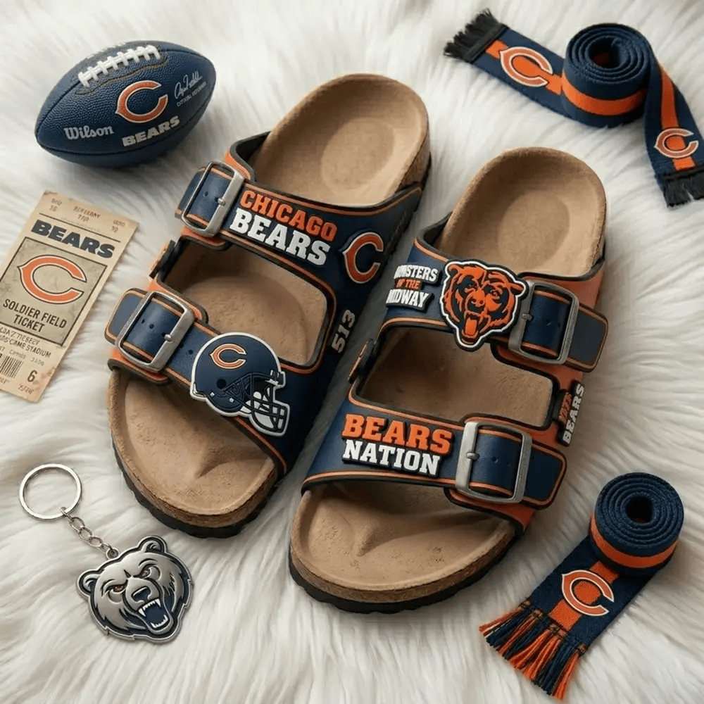 PREMIUM NFL X CHI Birken-Inspired Double-Strap Sandals For Summer Holiday NDT VHM 270426
