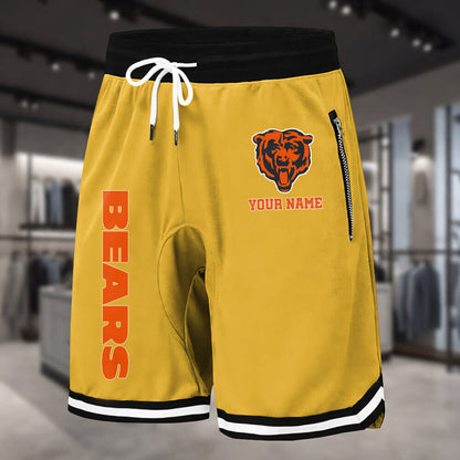 PREMIUM NFL X CHI Summer Fitness Breathable Basketball Shorts NDT LVH 230426