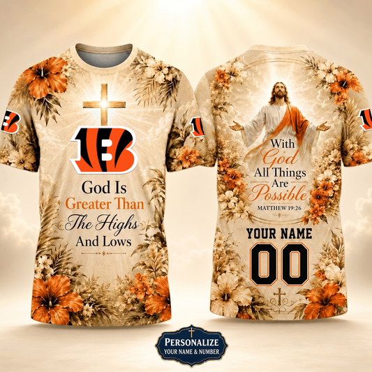 PREMIUM NFL X CIN GOD BLEES TO ME Personalized T-Shirt FOR SUMMER HOLIDAY 150626