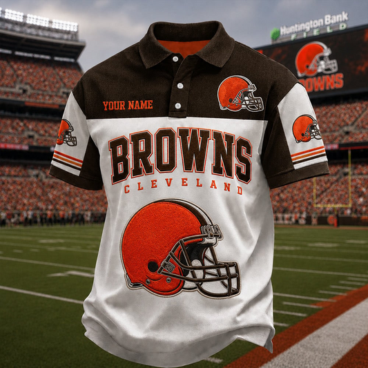PREMIUM NFL  X CLE Game Day POLO SHIRT LIMITED EDITION NDT VHM 060626