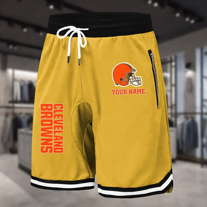 PREMIUM NFL X CLE Summer Fitness Breathable Basketball Shorts NDT LVH 60426