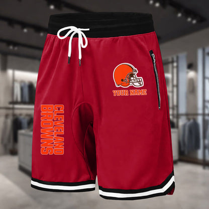 PREMIUM NFL X CLE Summer Fitness Breathable Basketball Shorts NDT LVH 60426