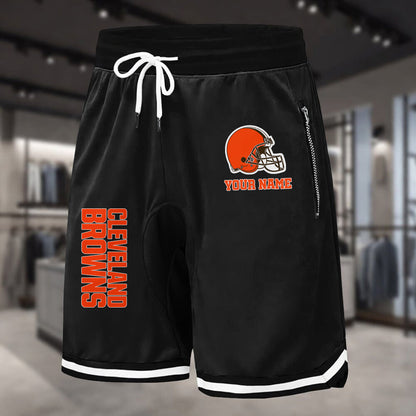 PREMIUM NFL X CLE Summer Fitness Breathable Basketball Shorts NDT LVH 60426