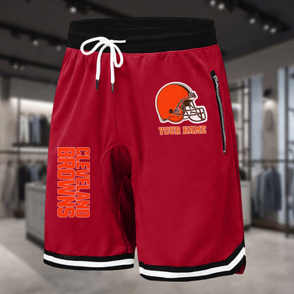 PREMIUM NFL X CLE Summer Fitness Breathable Basketball Shorts NDT LVH 230426