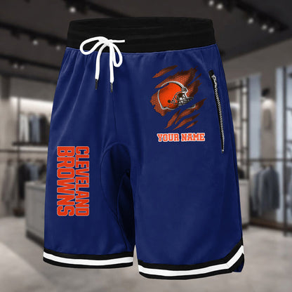 PREMIUM NFL X CLE Summer Fitness Breathable Basketball Shorts v2 NDT LVH 230426