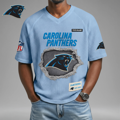 PREMIUM NFL X CP Game Day Waffle V-neck T-shirt 110626