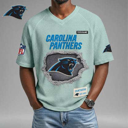PREMIUM NFL X CP Game Day Waffle V-neck T-shirt 110626