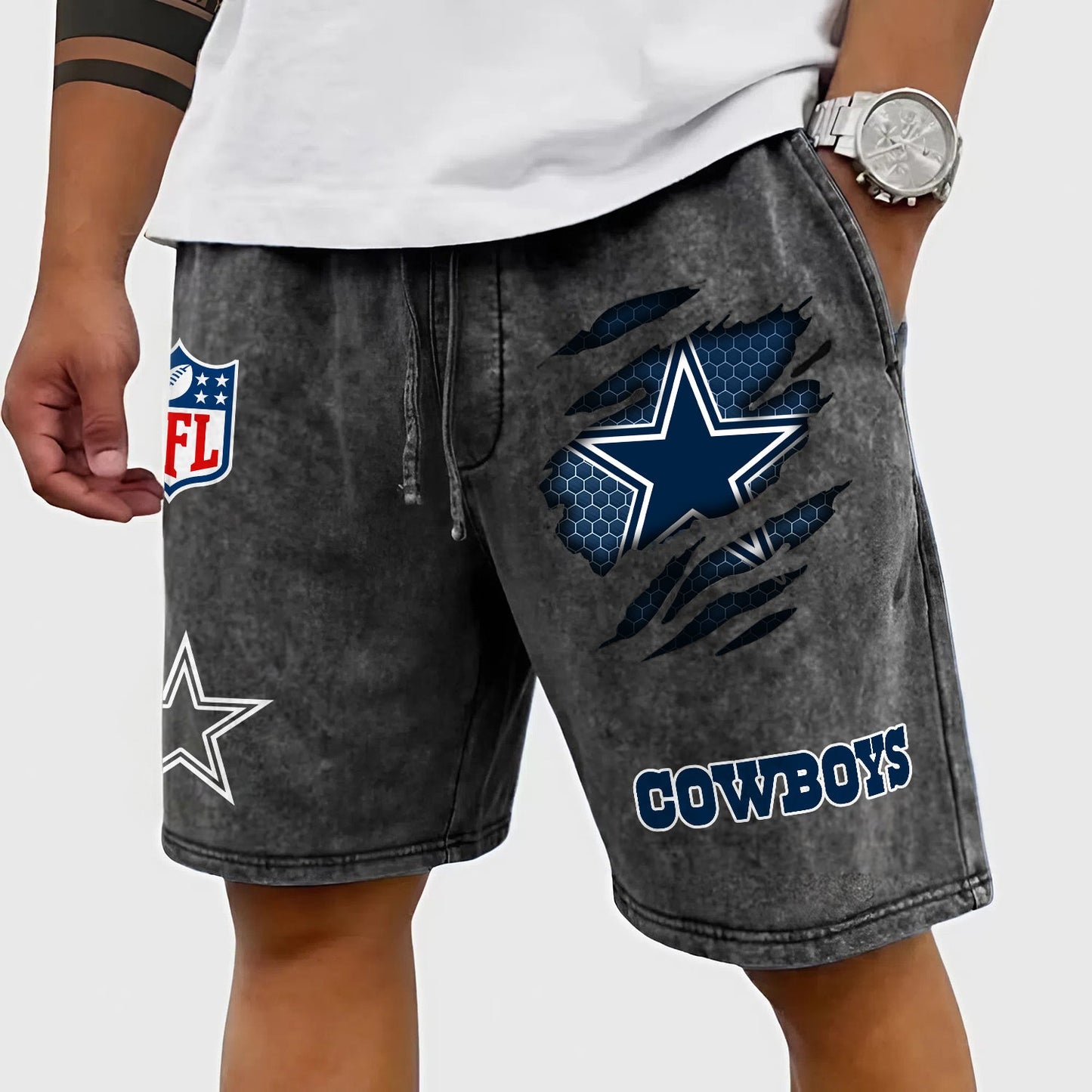 PREMIUM NFL X DAL CRACK SHORTS PANT FOR SUMMER HOLIDAY 130426 NDT NHM