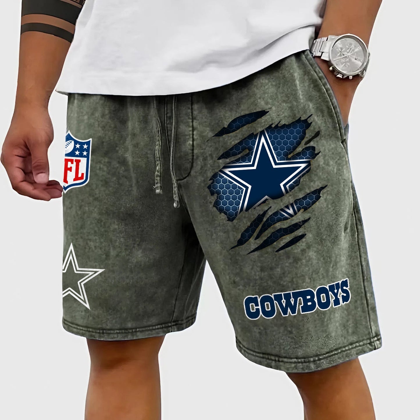 PREMIUM NFL X DAL CRACK SHORTS PANT FOR SUMMER HOLIDAY 130426 NDT NHM
