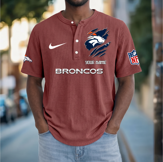 PREMIUM NFL  X  DB Crew neck button Henry Shirt Limited Editions NDT VHM 230426