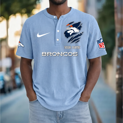 PREMIUM NFL  X  DB Crew neck button Henry Shirt Limited Editions NDT VHM 230426