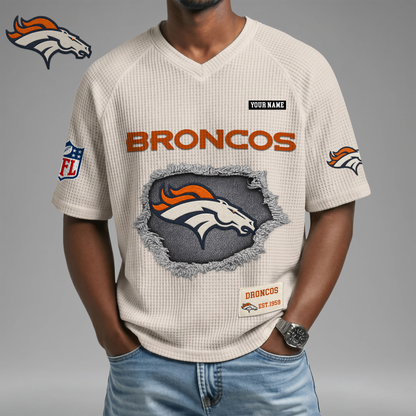 PREMIUM NFL X DB Game Day Waffle V-neck T-shirt 110626