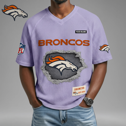 PREMIUM NFL X DB Game Day Waffle V-neck T-shirt 110626