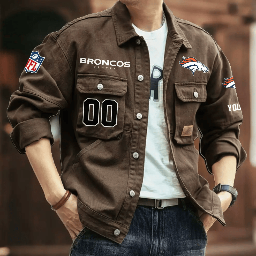 PREMIUM NFL X DB Men's Denim Autumn Jackets NDT VHM 090626
