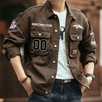 PREMIUM NFL X DB Men's Denim Autumn Jackets NDT VHM 090626