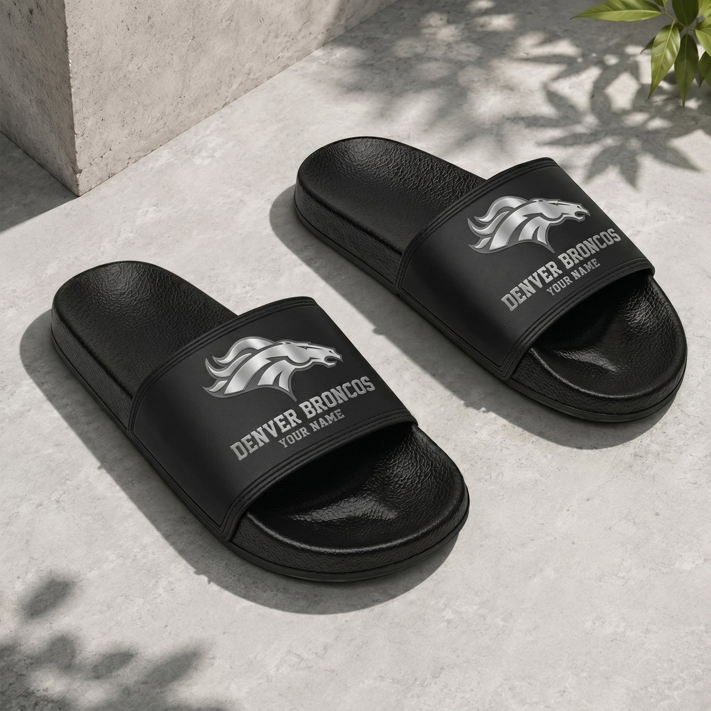 PREMIUM NFL X DB New Black Slippers All Size Custom Name FOR SUMMER HOLIDAY NDT VHM 160626