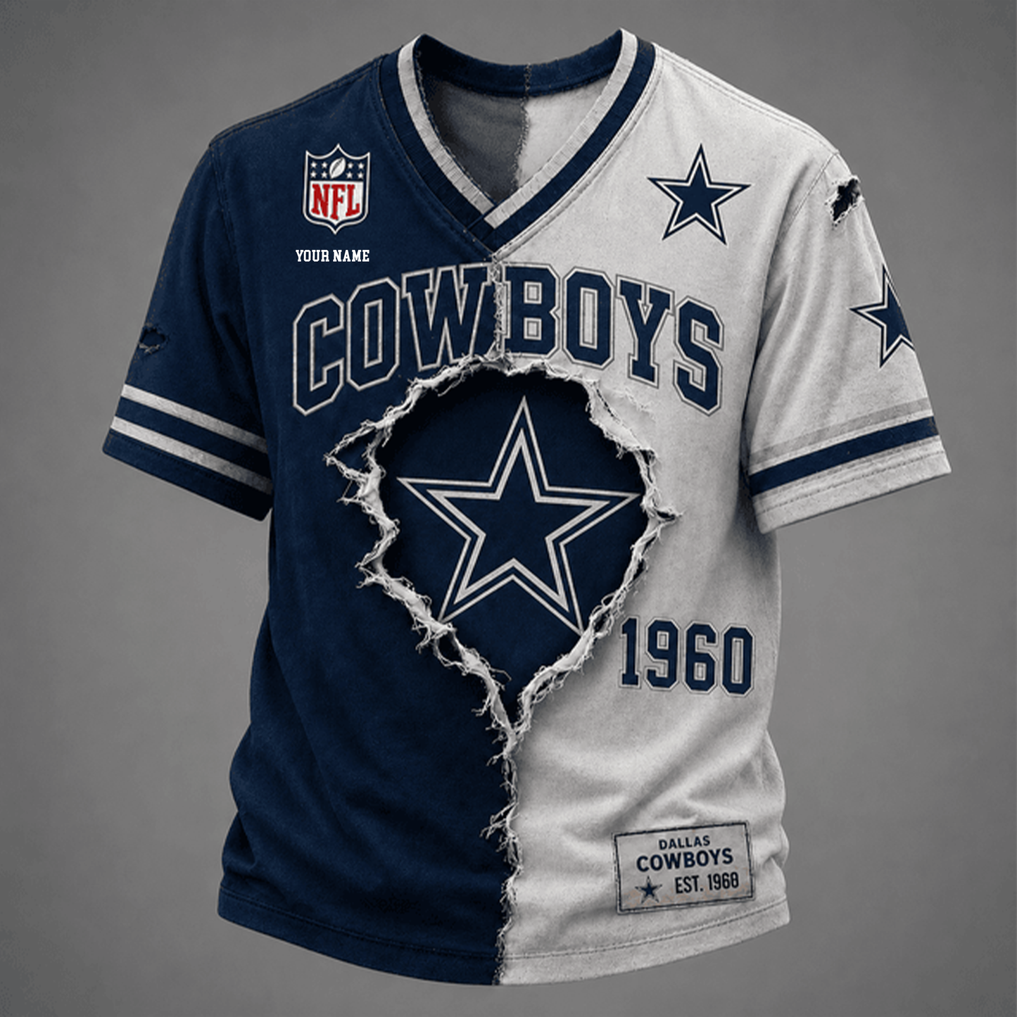 PREMIUM NFL X DC GAME DAY  V-Neck T Shirt FOR SUMMER HOLIDAY NDT VHM 050626