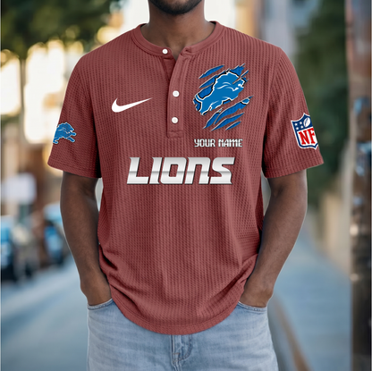 PREMIUM NFL  X  DL Crew neck button Henry Shirt Limited Editions NDT VHM 230426