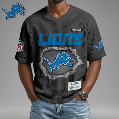PREMIUM NFL X DL Game Day Waffle V-neck T-shirt 110626