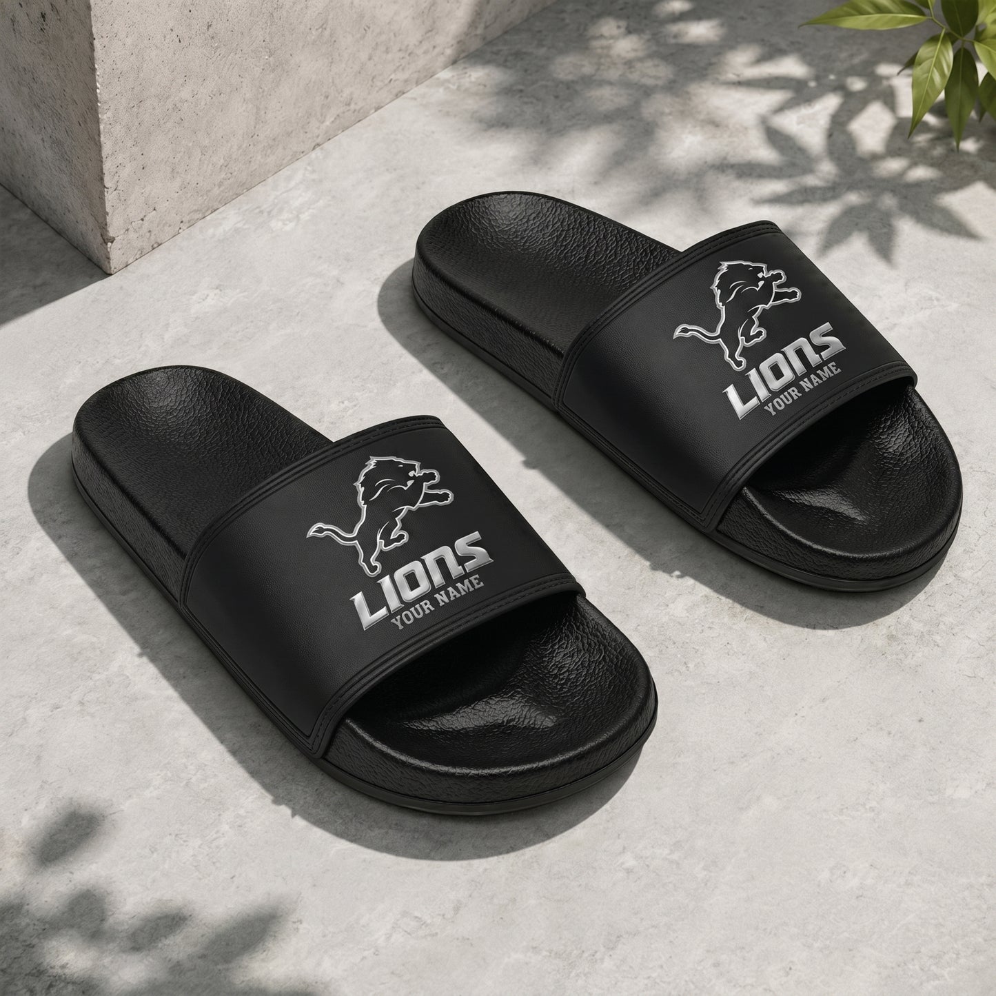PREMIUM NFL X DL New Black Slippers All Size Custom Name FOR SUMMER HOLIDAY NDT VHM 160626