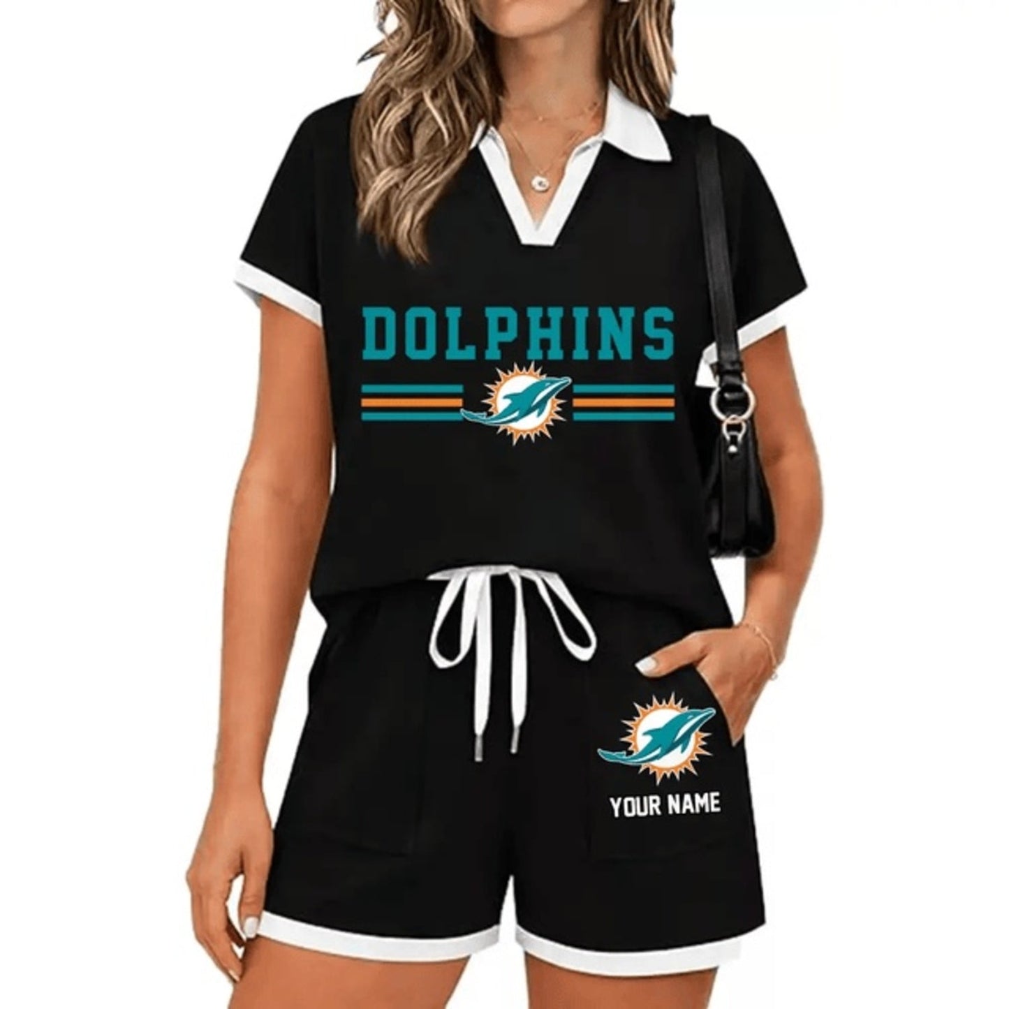 PREMIUM NFL X DOL Retro Athletic Contrast Polo Set FOR SUMMER HOLIDAY NDT NHM 100626