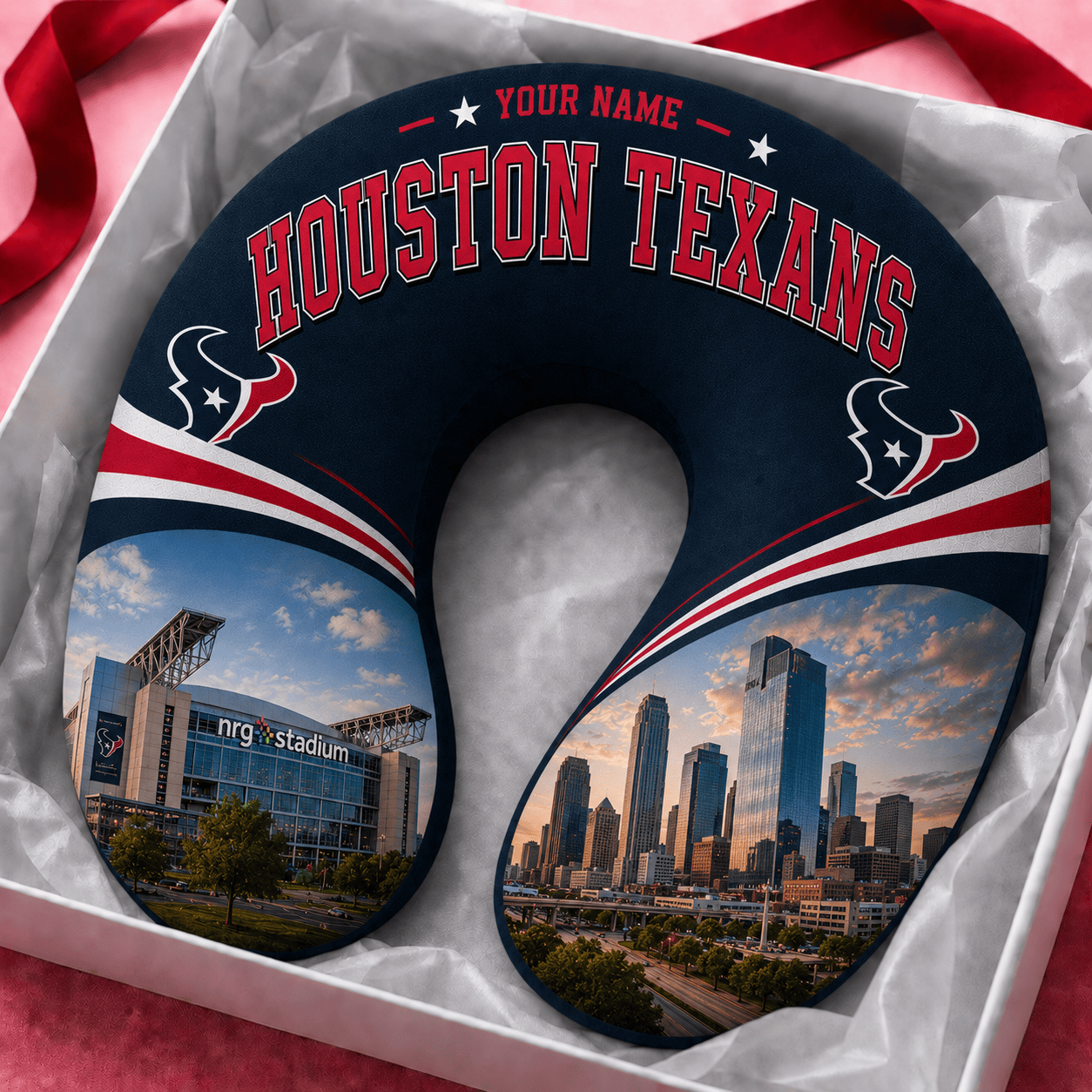 PREMIUM NFL  X HT Special New Neck Pillow Custom  Name  100626