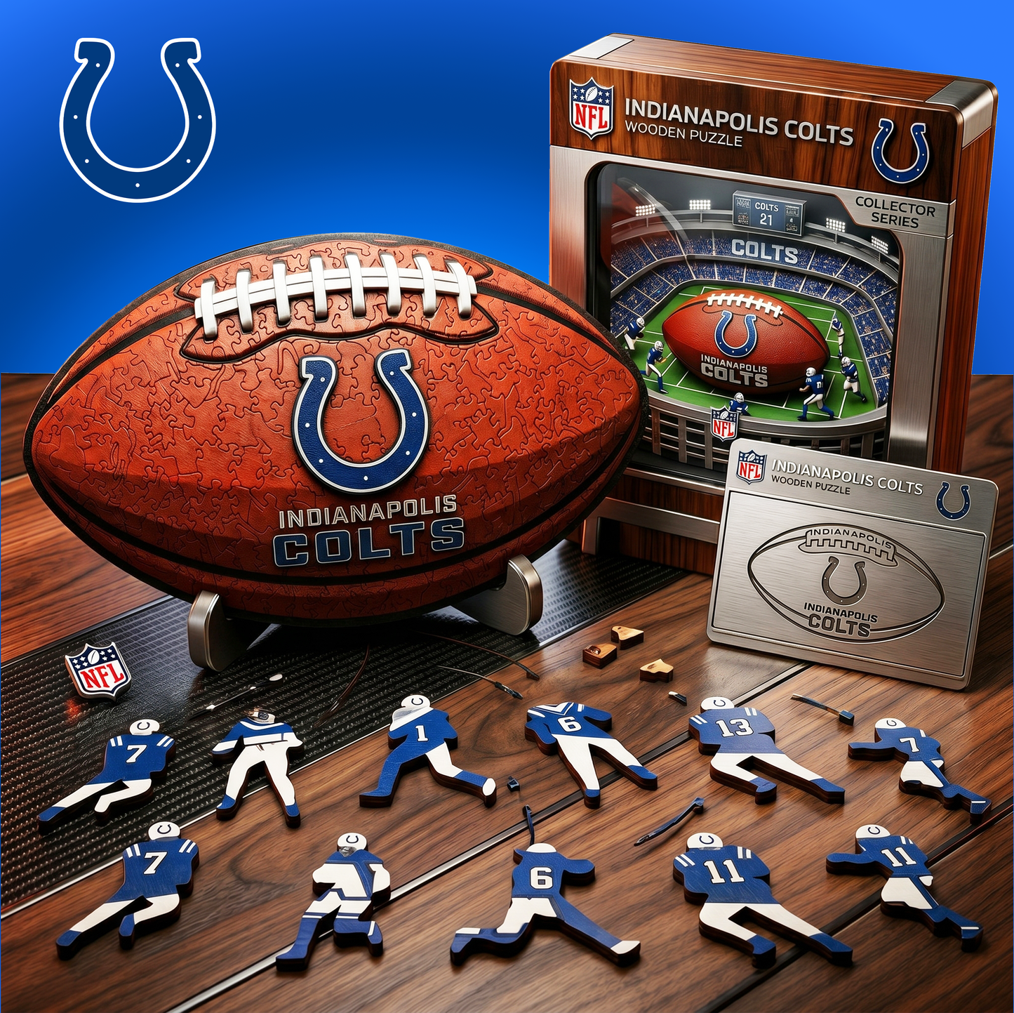 PREMIUM NFL X IC 3D Platinum Wooden Puzzle  Gift For Fan Limited Editions NDT VHM 030626