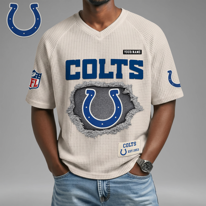 PREMIUM NFL X IC Game Day Waffle V-neck T-shirt 110626