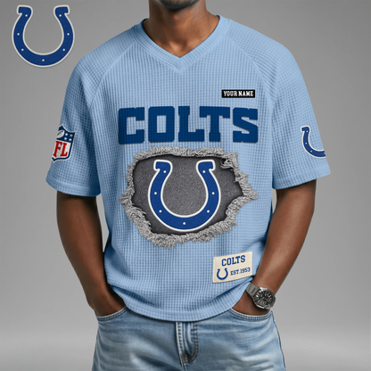 PREMIUM NFL X IC Game Day Waffle V-neck T-shirt 110626
