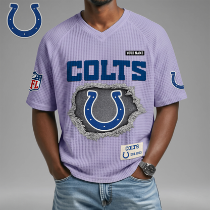 PREMIUM NFL X IC Game Day Waffle V-neck T-shirt 110626