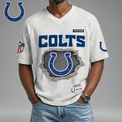 PREMIUM NFL X IC Game Day Waffle V-neck T-shirt 110626
