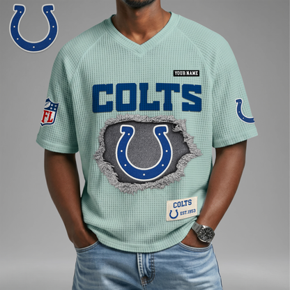 PREMIUM NFL X IC Game Day Waffle V-neck T-shirt 110626