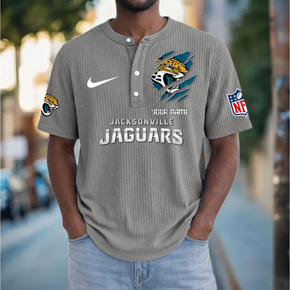 PREMIUM NFL  X  JJ Crew neck button Henry Shirt Limited Editions NDT VHM 230426