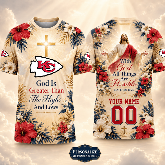 PREMIUM NFL X KCC GOD BLEES TO ME Personalized T-Shirt FOR SUMMER HOLIDAY 150626