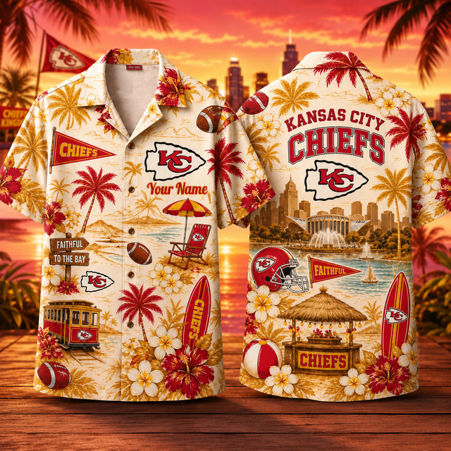 PREMIUM NFL X KCC Personalized Hawaiian Shirt FOR SUMMER HOLIDAY 150626
