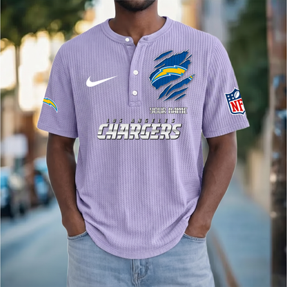 PREMIUM NFL  X  LAC Crew neck button Henry Shirt Limited Editions NDT VHM 230426